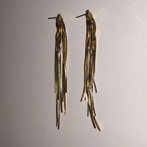 14K GOLD PLATED DROP EARRINGS